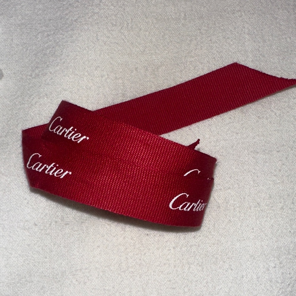 Cartier Red Tote Bag & Ribbon - Picture 6 of 6